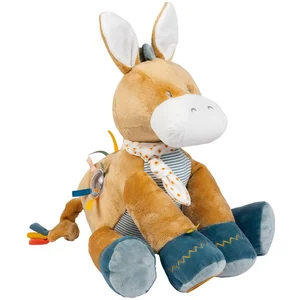 Peluche Ane Leo d'activités Felix et Leo MULTICOLORE Nattou pas cher