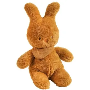 Nattou Doudou Lapin en Polyester, Compagnon de Route dès la Naissance, 33 cm, Vegan, Tipidou, Ocre pas cher