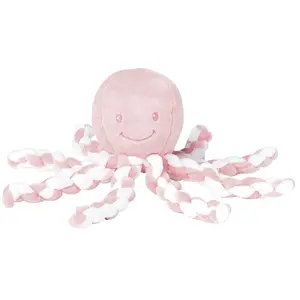 Nattou Peluche Poulpe Rose Claire - Nattou pas cher