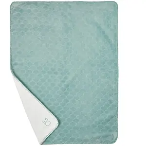 Nattou Couverture Lapin, Supersoft, 75 x 100 cm, Polyester, Lapidou, Turquoise pas cher
