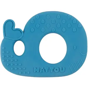 Anneau dentition baleine BLEU Nattou