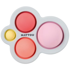 Nattou Anneau de dentition Pop-it silicone lilas pas cher
