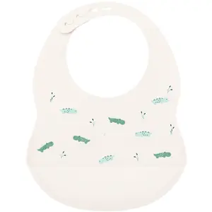 Bavoir imprimé silicone BLANC Nattou