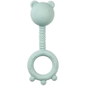 Hochet silicone ours d'eau VERT NattouVendu paraubert
