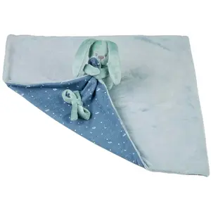 Nattou Doudou couverture lapin Lapidou phosphorescent, vert cuivre pas cher
