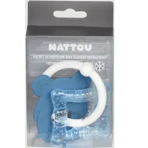 Comparateur de prix : Nattou Anneau de Dentition Réfrigérant en Silicone Bleu | 1 pièce