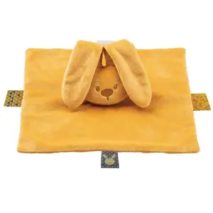 NATTOU Doudou Lapidou - En tissu recycle GRS - Ocre pas cher