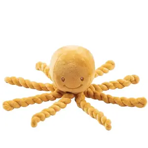 Comparateur de prix : NATTOU Doudou Pieuvre Lapidou - 23 cm - 100% polyester - Ocre