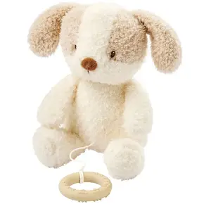 Comparateur de prix : Teddy Peluche bébé chien musical Blanc