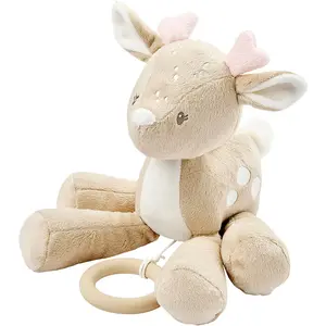 Nattou Peluche musicale biche Fanfan Beige pas cher