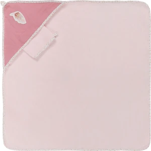 Cape de Bain Nattou Pauline & Sacha - Blanc - 75 x 75 cm - Bébé pas cher