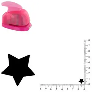 Comparateur de prix : Artemio VIHCP807 Mini Perforatrice à Levier Étoile Plastique Multicolore 6,5 x 4 x 10 cm