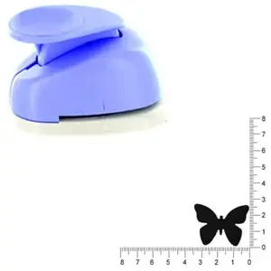 Comparateur de prix : Artemio Perforatrice Géante Papillon Stylisé, Plastique, Blue, 11 x 7, 5 x 18 cm