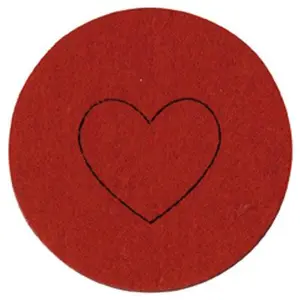 Artemio Feutrine - 4 Coeurs - RougeVendu parscrapmalin