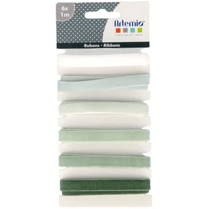Artemio 6 rubans en velours 1 m - Misty Winter