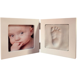 Comparateur de prix : Artemio Kit moulage empreinte de bébé + Cadre photo 12,5x12,5 cm - Artémio Blanc