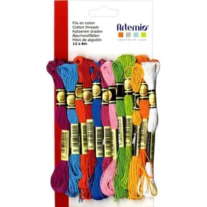 Comparateur de prix : Artemio 12 fils coton multicolores x 8 m - Eté