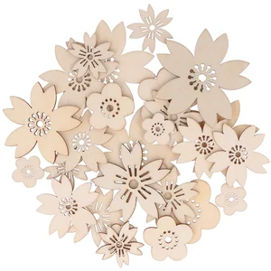 Artemio Fleurs découpées en bois Japan - 30 pcs