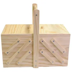 Artemio 14001893 Boite à Couture à décorer en Bois, Beige, 32 x 16 x 29 cmVendu paramazon