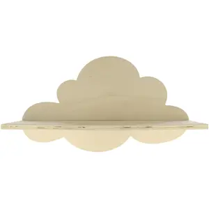 Artemio Étagère Nuage en Bois à customiser 39 cm - Meuble Rangement - Étagère en bois pas cher