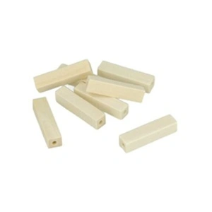 Comparateur de prix : Artemio Set de 10 Perles Rectangulaires à Décorer, Bois, Jaune, 9 x 1,5 x 13 cm 21005012