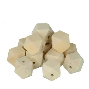 Comparateur de prix : 8 perles en bois polygonales 20 x 27 mm - Artemio