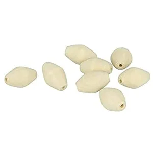 Artemio Set de 8 Perles Toupies à Décorer, Bois, Beige, 14 x 1,5 x 18 cm 21005041
