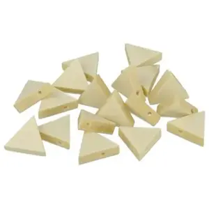 Comparateur de prix : Artemio 20 perles en bois triangles 20 x 17 mm
