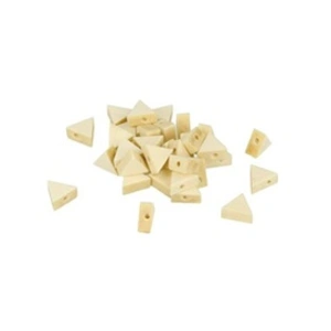 Comparateur de prix : Artemio 35 perles en bois triangulaires 11 x 9.7 x 4.9 mm -