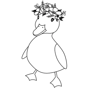 Tampon bois 'Artemio - Happy Spring' Canard