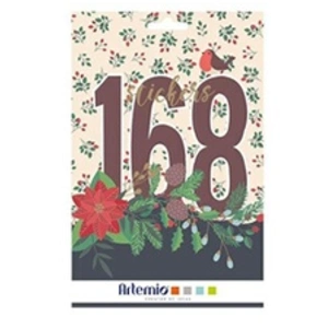 Artemio 168 stickers Merry Christmas