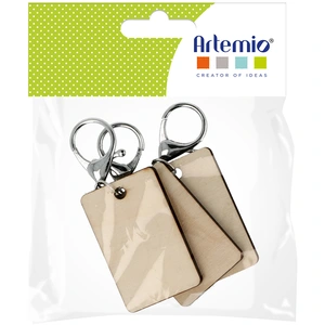Comparateur de prix : Artemio Porte-Cles Rectangles, 55mm x 35mm x 5mm, Lot de 3