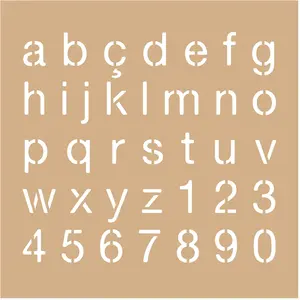 Comparateur de prix : Artemio Pochoir en Kraft 20 x 20 cm 2 pcs Alphabet