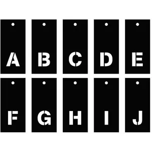 Comparateur de prix : Artemio Pochoirs alphabet 70 lettres majuscules et minuscules & chiffres