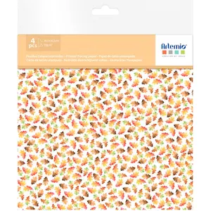 Artemio Papier Calque imprimé 30,5 x 30,5 cm Fall In Love 4 pcsVendu parscrapmalin