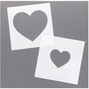 Comparateur de prix : Artemio Pochoirs Masks - 15 x 15 cm - Coeurs - 12 pcs