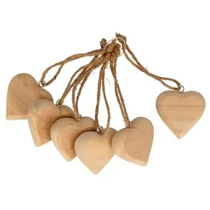 Artemio Coeurs en bois à suspendre - 6 x 5,5 cm - 6 pcsVendu parscrapmalin