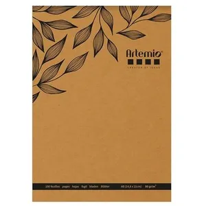 Artemio Bloc de Papier Kraft 15 x 21 cm 80 g/m² 100 feuillesVendu parscrapmalin