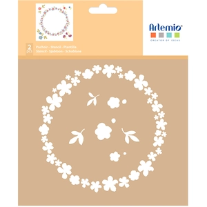 Artemio Pochoir 8'x8' Couleurs nature couronne