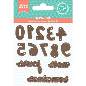 Comparateur de prix : Artemio Dies de coupe - Collection Mes jolies comptines - Chiffres - 1,5 à 6,5 cm - 13 pcs