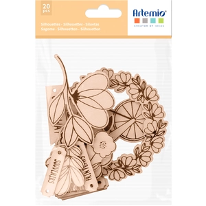 Comparateur de prix : Non communiqué Set de 20 mini silhouettes en bois - On my way