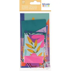 Artemio Set Papeterie Colorblock 19 pcs pas cher