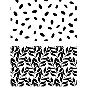 Artemio Tampon transparent Colorblock Texture Feuillages pas cher