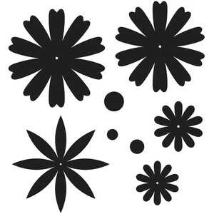 Artemio Matrices de Découpe Dies Life is Simple Petites fleurs