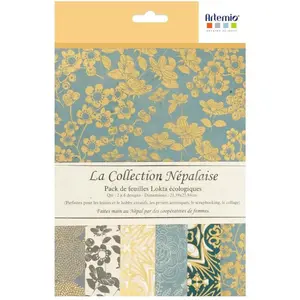 Artemio Papier népalais 28 x 21,5 cm 12 pcs #11Vendu parscrapmalin