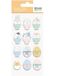 Artemio Sticker Scrapbooking Funny Eggs 12 piècesVendu parscrapmalin