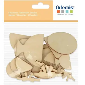 Artemio Silhouettes en Bois Funny eggs 18 pcsVendu parscrapmalin