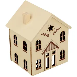 Artemio Maison en bois Ajourée Étoile 9,5 x 7,8 x 7,8 cmVendu parkaufland