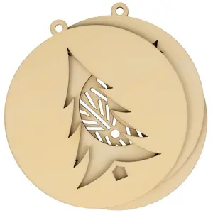 Silhouettes en bois 3 pcs Noël LuneVendu parscrapmalin