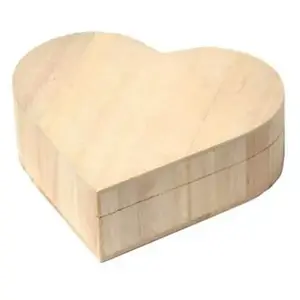 ARTEMIO Boîte à Bijou* Coeur Bois à Décorer 17 cm